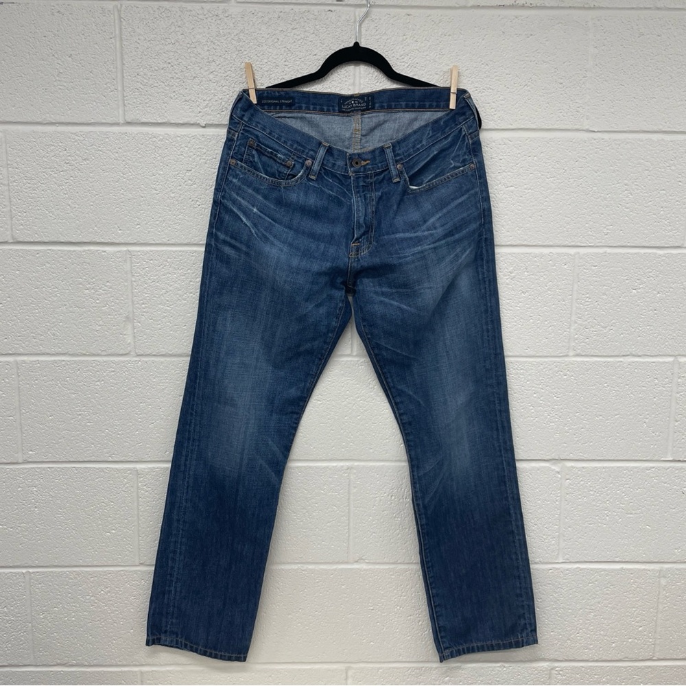 Lucky Brand Men's 221 Original Straight Blue Jeans 33W 30L NWOT